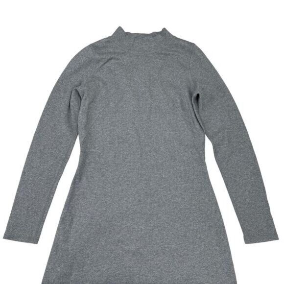 Everlane The Cotton Mockneck Dress Charcoal Gray Size XS - Picture 3 of 6